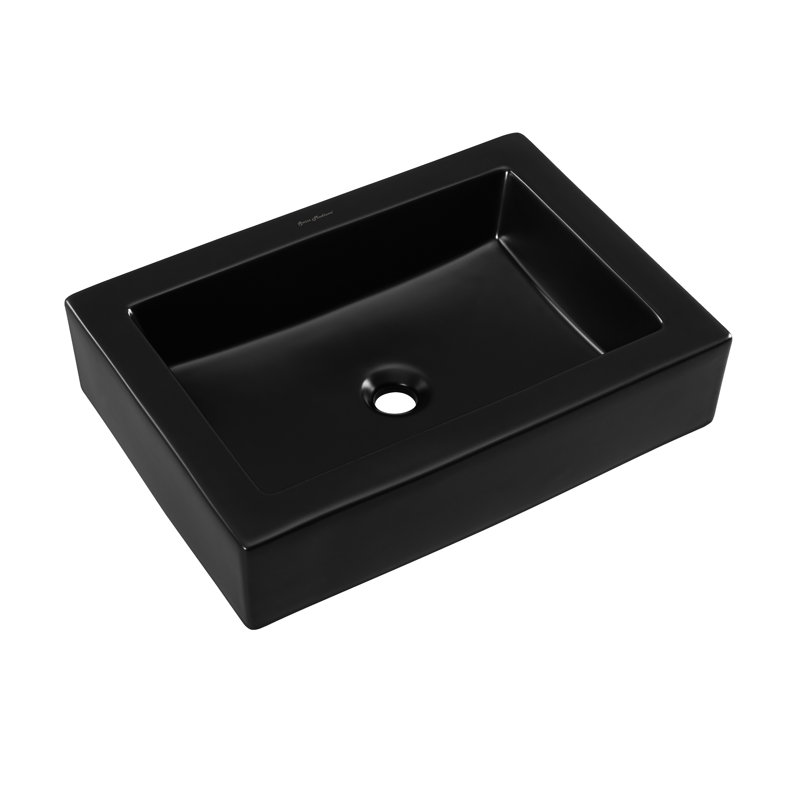 Swiss Madison Voltaire Ceramic Rectangular Vessel Bathroom Sink